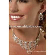 Kristall Wellen Rhinestone Schmuck Set